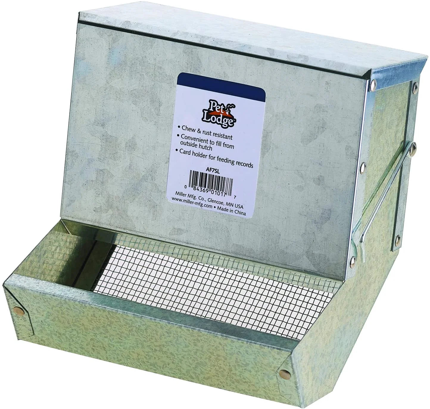 Miller Manufacturing 7" Galvanized Rabbit Feeder