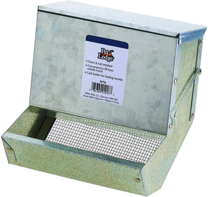 Miller Manufacturing 7" Galvanized Rabbit Feeder