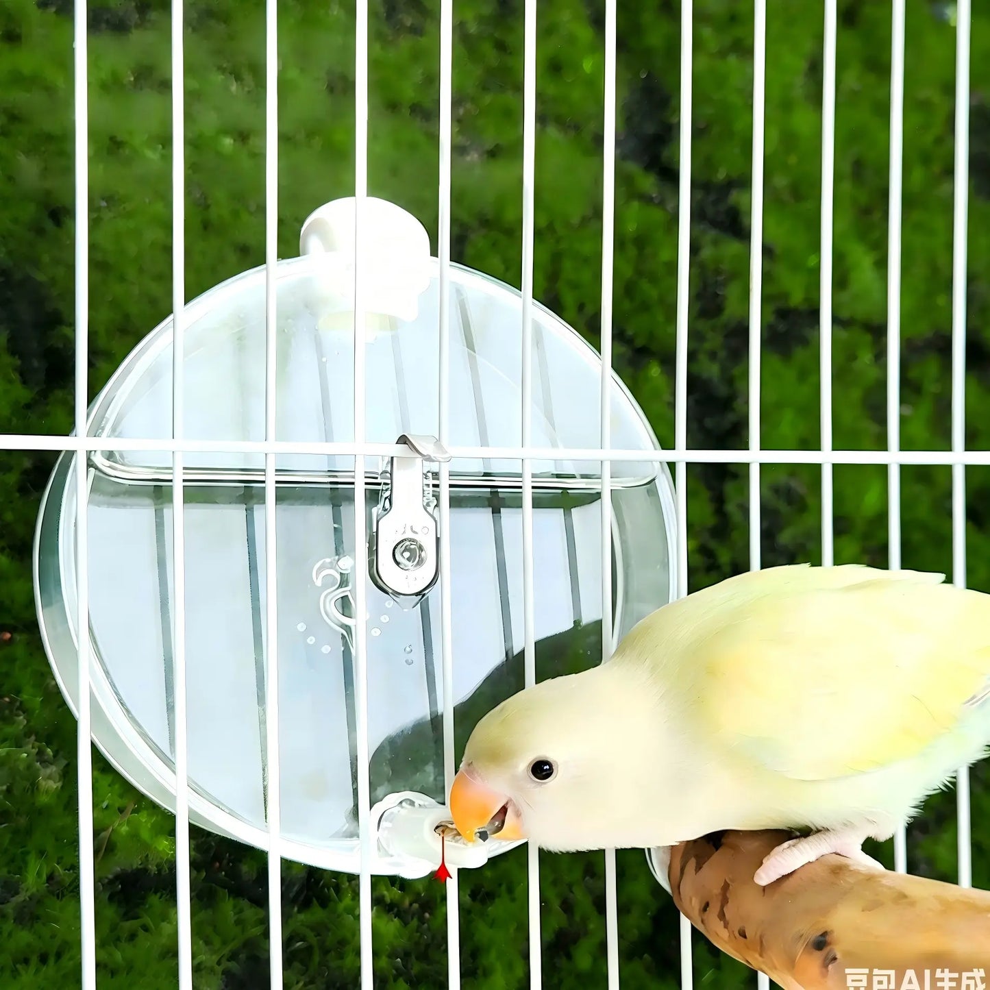 parrot pin valve water drinker, space capsule design, instant water no leak, large capacity automatic bird water bottle, nozzle water feeder, animal bird feeder