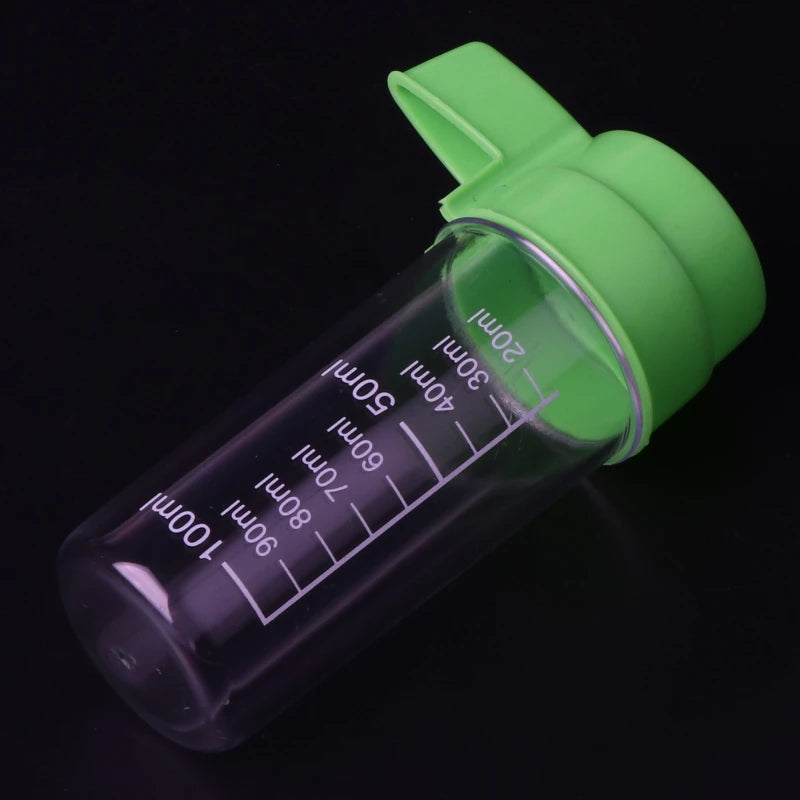 2 pieces bird feeder plastic water food dispenser for parrot parakeet cockatiel conure lovebird easy to use 100ml 60ml