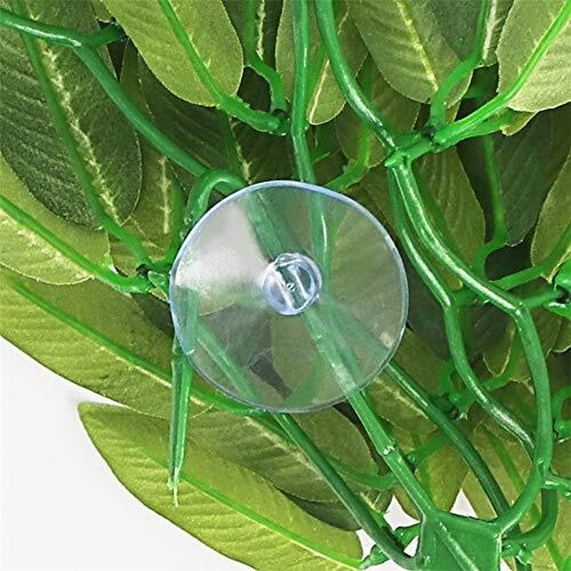 reptile plants hanging silk terrarium plants with suction cup, 12 inches
