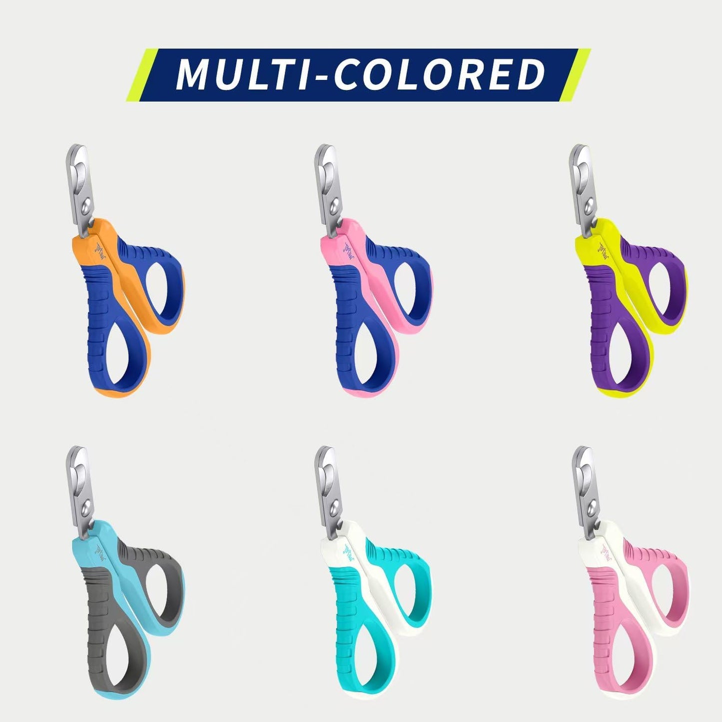 pet nail clippers u07.1, professional claw trimmer, bended scissor special for cats, kittens, dogs, puppies, small animals, white/pine green