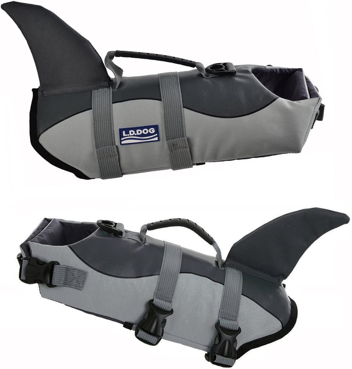 adjustable dog life jacket for swimming - quick-drying,dog saver vest with safety handle