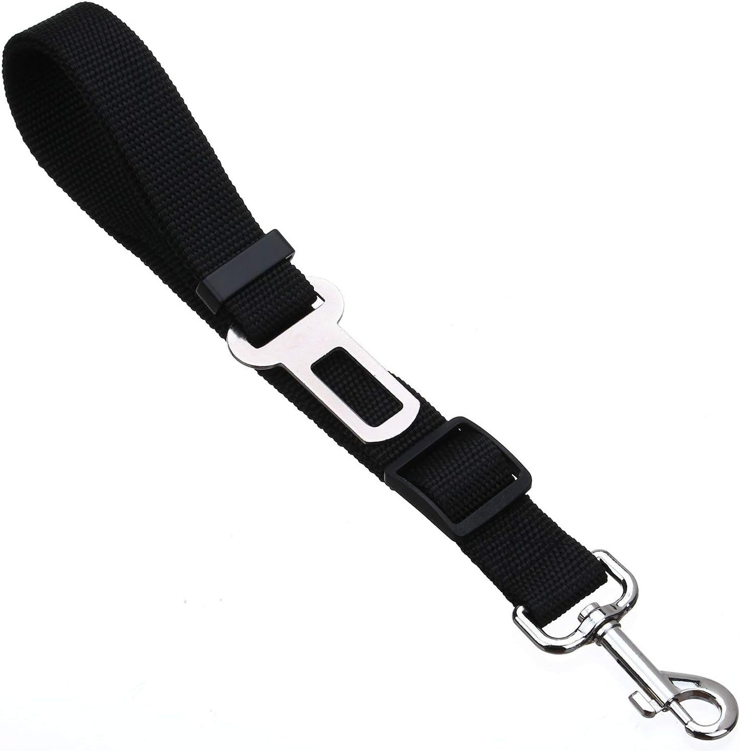 2 packs adjustable length pet dog cat car seat belt pet seat belt pet accessories for dogs cats and pets (black pink)