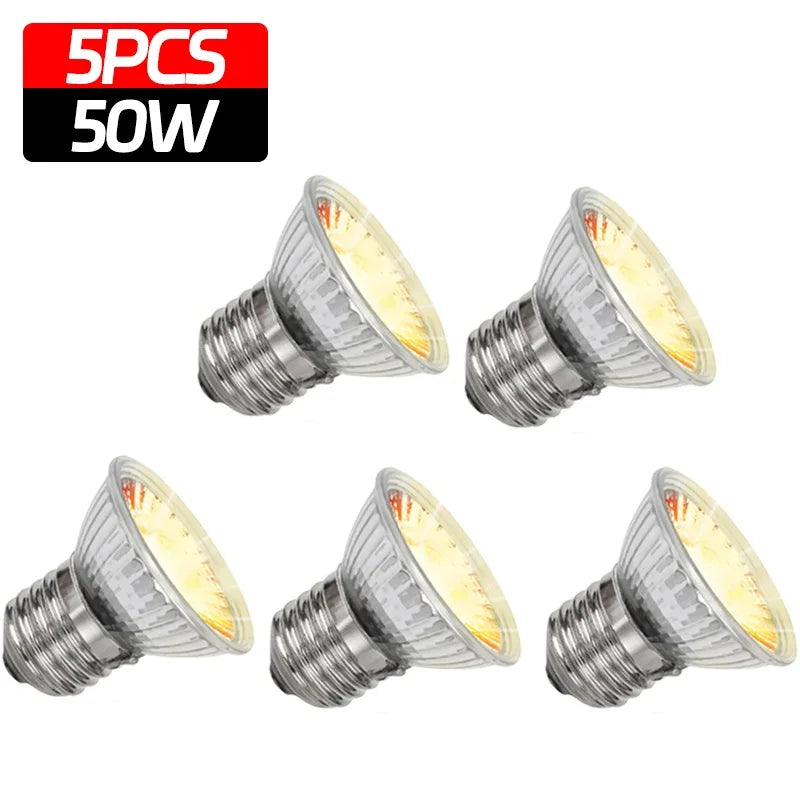 25/50/75w uva uvb reptile lamp bulb turtle basking uv light bulbs heating light pet heat lamp amphibians full sunlamp