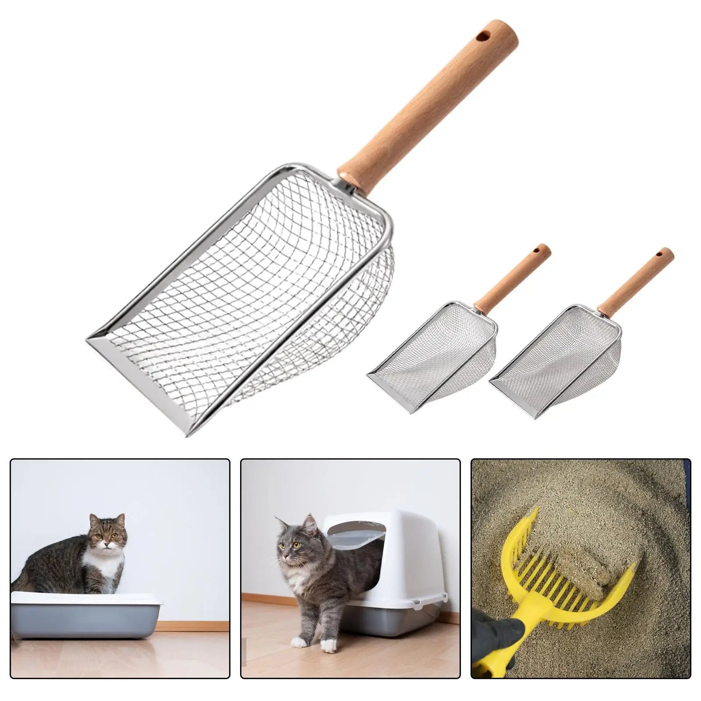 cat litter spoon durable cleaner sand spoon shovel litter box scooper for instant cleaning fast sifting kitten lizards