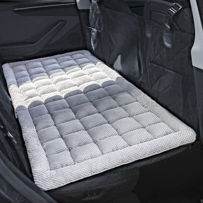 REEVAA Dog Bed Mat for Car Backseat [Extra-Thick & Chew-Resistant], Road Trip Bed to Fully Protect Dog'S Safety, Fits Trucks/Suvs Back Seat Cover Extenders, Grey, 54X24X1.8 Inch