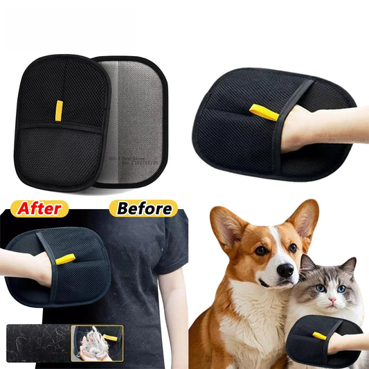 Double-Sided Reusable Pet Hair Removal Gloves