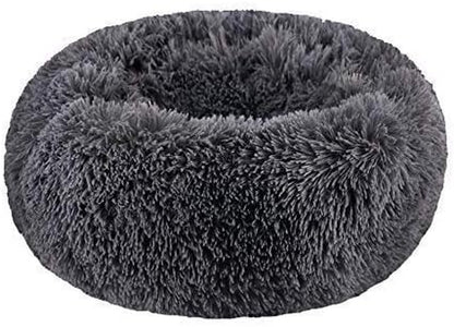 Cat Bed for Indoor Cats,Mini Plush Self Warming Kitten Bed, 20 Inch | Soft round Fluffy Dog Bed and Cat Nest for Kittens and Small Dogs, Cozy Medium Bed for Indoor and Warm Autumn or Winter Sleep