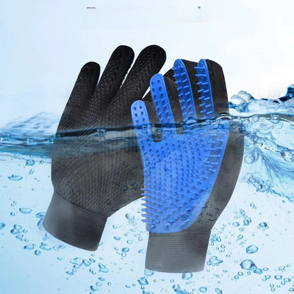 Universal 1-Size Cat Grooming Glove Brush - 259 Silicone Tips, Gentle Grooming Pet Hair Remover Tool for Dogs & Cats, Eco-Friendly, High Efficiency, Breathable Mesh Design, Adjustable Wrist Strap, Machine Washable, One Size, Reptiles