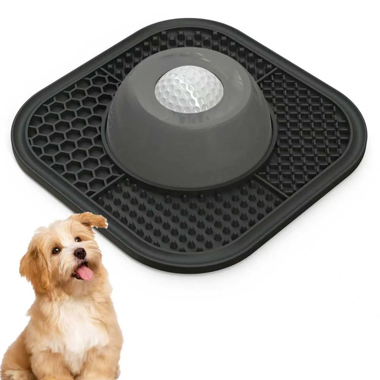 pawlove slow feeder dog bowls for liquid treat, anti-slip【entertained ball-in】 bone broth dog lick bowl, 3/4 cup yogurt pup lick toy for large medium small breeds dietary supplement/post-op nutrition pet stuff dogaccessories #summervibes #petlovers, slow