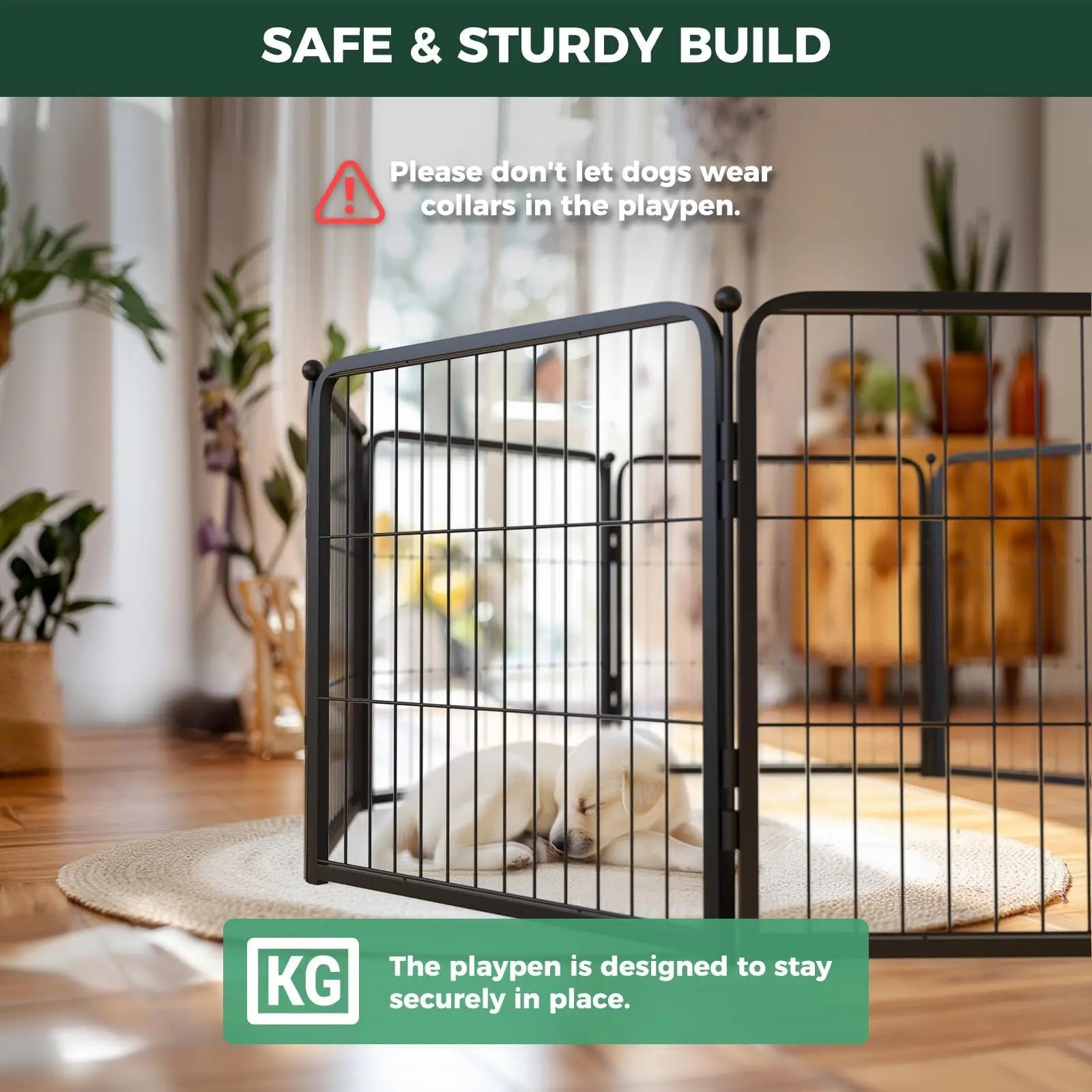 FXW Homeplus Unleashed Indoor Dog Playpen - Stress-Free and Safe Play, Heavy Duty Dog Pen | Patented