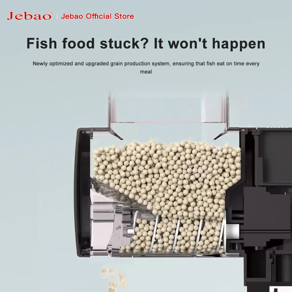 jecod new aquarium fish tank feeder intelligent automatic feeder digital timing fish tank accessories fish feeding