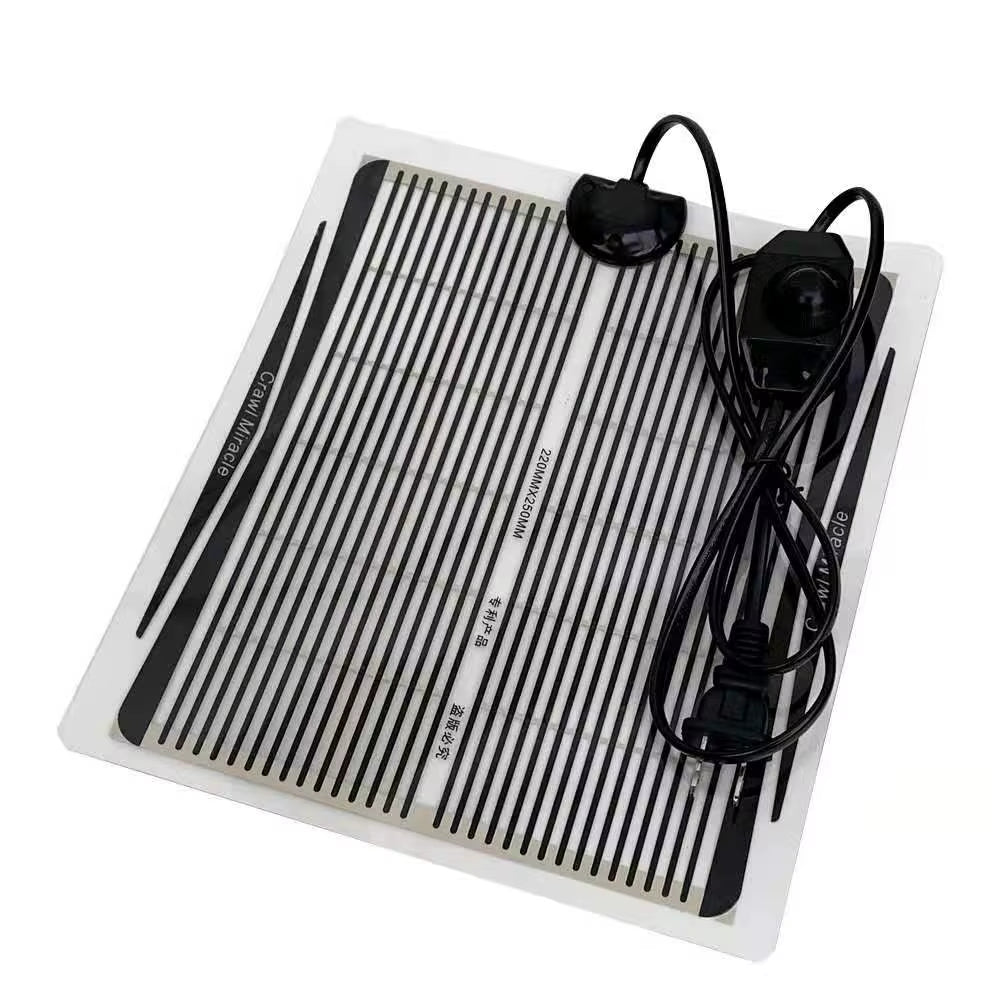 Reptiles Heat Mat with Adjustable Temperature Controller Warm Pad Incubator for Lizard Turtle Snake EU/US Plug 5-35W